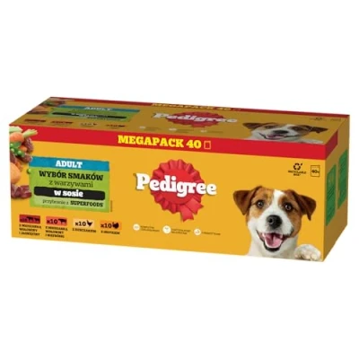 Immagine di Pedigree in buste 40 x 100 g Umido per cane Selezione dell&#039;agricoltore salsa (4 varianti)