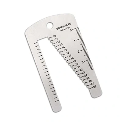 Immagine di Righello per Cinturino orologio da polso Riparazione Bracciale in acciaio inossidabile Strumento di misurazione manuale Stencil Modello