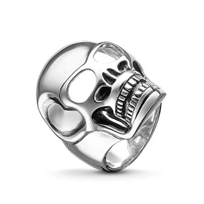 Immagine di Thomas Sabo Anello da uomo Rebel at Heart &quot;Teschio&quot; in Argento 925, Misura 12 (16.6) TR1704 001 52