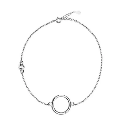 Immagine di Sofia Milani Bracciale da Donna in Argento 925 con Pietra Zircone Ciondolo a Cerchio 30139