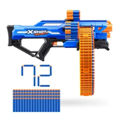 Immagine di Zuru XSHOT Insanity Mega Barrel include 72 freccette, AZT36609
