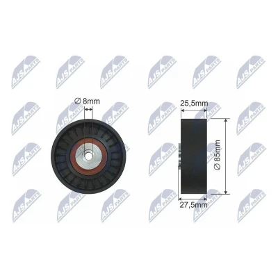 Immagine di NTY RNK AU 038 Galoppino/Guidacinghia, Cinghia trapezoidale 85mm