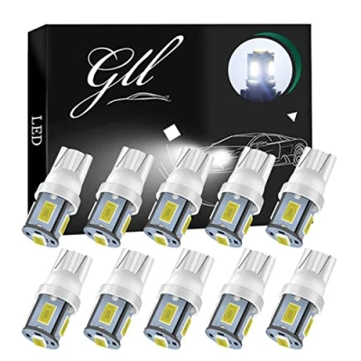 Immagine di Lampadine LED T10 W5W con 5630 5SMD 120 Lumen 7000K per Auto a Cupola (Bianco)