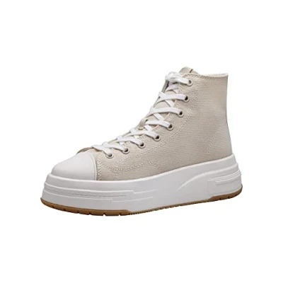 Immagine di Tamaris Sneakers alte, Donna, Taglia: 38, Ivory Finta pelle / tessuto