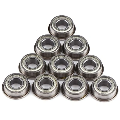 Immagine di 10 Pz F686ZZ Cuscinetti Radiali A Flangia Mini Metallo In Acciaio Doppio Schermatura Sfera Flangiati 6 * 13 5mm Cuscinetto Flangiato Miniatura