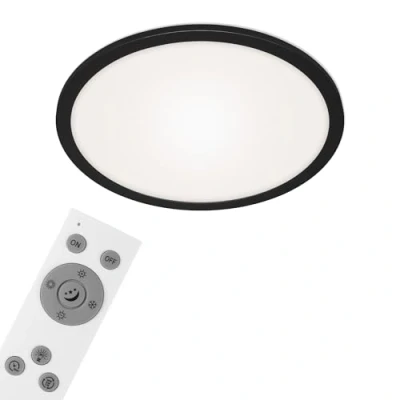Immagine di BRILONER Leuchten Pannello a LED, plafoniera dimmerabile, incl. telecomando, regolazione della temperatura di colore, luce notturna, 24 watt, 2.200 lumen, bianco nero, Ø40cm