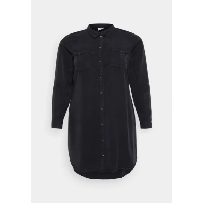 Immagine di Vero Moda Curve Vmsila Short Dress Vestito di jeans, Donna, Taglia: 48, Black
