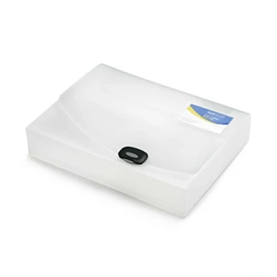 Immagine di Rapesco 0714 Valigetta/Cartellina con Clip, A4, Capacità 60 mm, Trasparente