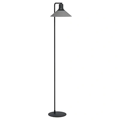 Immagine di Eglo lampada da terra Abreosa, terra, in metallo nero, grigio, soggiorno, con interruttore a passo, E27
