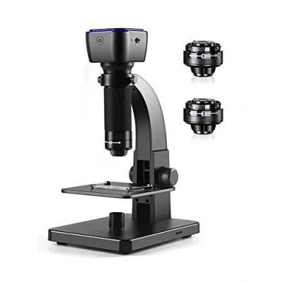 Immagine di iFutniew Microscopio digitale biologico 2000X Wifi USB con lente e microbica 11 LED regolabili