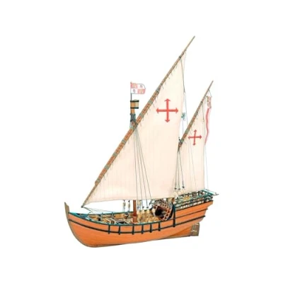 Immagine di Artesanía Latina Modellino di Nave in Legno Caravella Spagnola della scoperta dell&#039;America, La Niña Modello 22410, Scala 1:65 Modelli da Assemblare Livello Medio