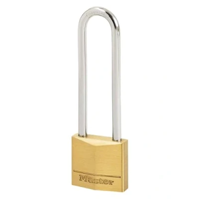 Immagine di Master Lock 130EURDLJ Lucchetto con Chiavi in Ottone e Long Archetto, Oro, 9.7 x 3 1.2 cm