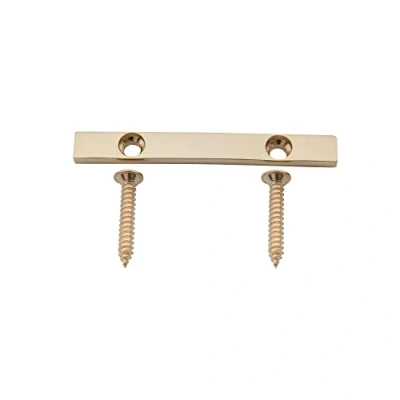 Immagine di Musiclily Pro 45mm Barra Abbassacorde in Ottone String Retainer per Basso Elettrico 5 Corde, Dorato