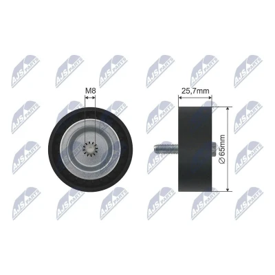 Immagine di NTY RNK ME 033 Galoppino/Guidacinghia, Cinghia trapezoidale 65mm