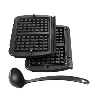Immagine di Tefal XA7238 Piastra per waffle Optigrill, in alluminio pressofuso, con rivestimento antiaderente, belgi, facile da pulire e lavabile lavastoviglie mestolo incluso