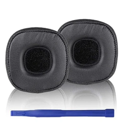 Immagine di Aiivioll Marshall Major III Ear Pads Memory Foam Protein Leather Compatibile con Auricolari Bluetooth cablati/Wireless (Nero)