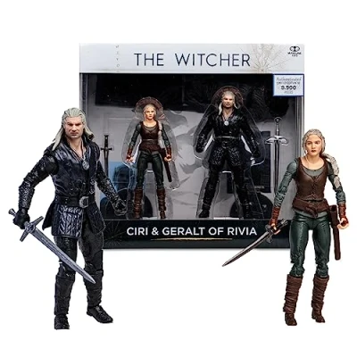 Immagine di McFarlane Toys, The Witcher Ciri &amp; Geralt of Rivia (Stagione 3) 17,8 cm Action Figure 2pk, Età 12+