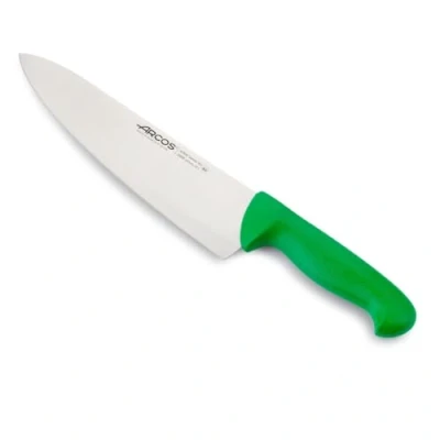 Immagine di Arcos Serie 2900 Coltello da Chef Cucina Lama Acciaio Inossidabile Nitrum 250 mm Manico Polipropilene Colore Verde