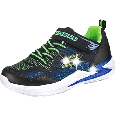 Immagine di Skechers Erupters Iii Derlo, Scarpe da Ginnastica Bambini e ragazzi, Nero Black Mesh Synthetic Blue Lime Trim Bblm, 37 EU