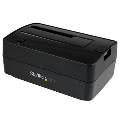 Immagine di StarTech.com Docking Station per Hard Disk a Singolo Slot, Dock USB 3.1/eSATA Drive HDD/SSD SATA III Esterno da 2,5/3,5&quot;, Disco Rigido con Carica dall&#039;Alto (SDOCKU313E)
