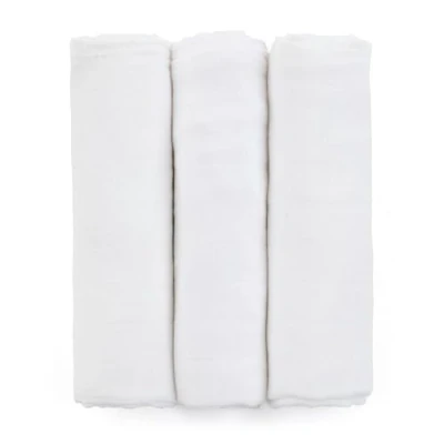 Immagine di PETITE&amp;MARS set di pannolini in mussola bambù 3 pezzi Moussy Total White, 68 x cm 1x3 pezzi,