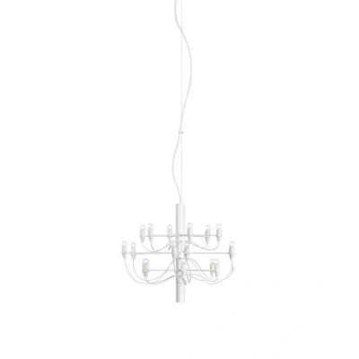 Immagine di FLOS 2097/18 Lampadario a LED, lampade trasparenti, bianco