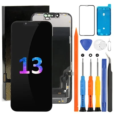 Immagine di Sostituzione dello schermo per iPhone 13 LCD A2633 Display A2482 Touch Digitizer Assembly A2631 A2634 A2635 (Incell non originale)