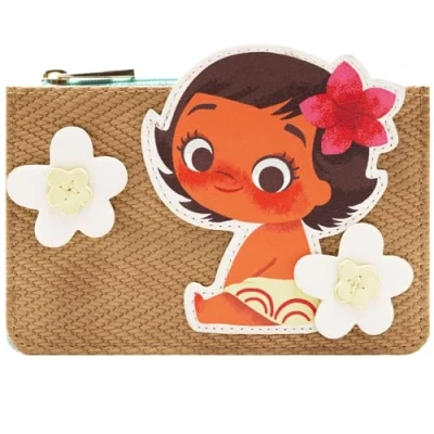 Immagine di Animation Moana The Heart of Te Fiti Portafoglio/Portamonete Floreale Porta Carte ID &amp; Carte, Marrone