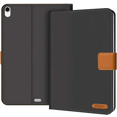 Immagine di Verco Custodia Compatibile con iPad PRO 12.9 Pollice (2018), Sottile Cover Tablet Case Funziona di Stand (Modello 2018 3. Generazione), Nero