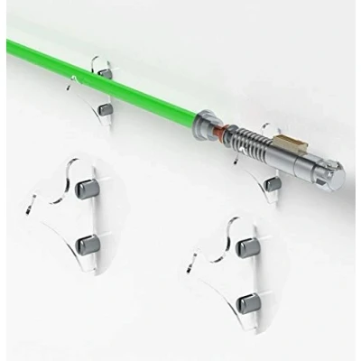 Immagine di WANLIAN Supporto per Spada Laser, Laser a Parete, Adatto FX, Spade, 1 Paio (Trasparente)