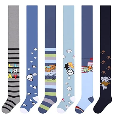 Immagine di Libella set di 6 collant per bambini neonato maschietto ragazzi multicolore 2716 134 140