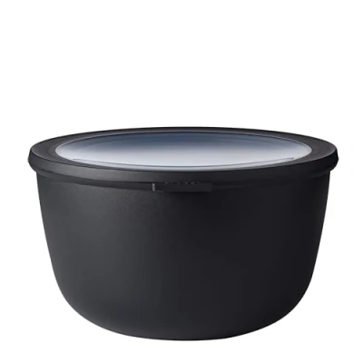 Immagine di Mepal Multi Bowl Cirqula Round Contenitori Plastica con Coperchio Adatto come contenitore ermetico per Frigo, microonde, Congelatore e piatti da portata Ciotole Cucina 3000 ml Nordic black
