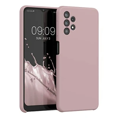 Immagine di kwmobile Cover per Samsung Galaxy A32 5G Custodia Back Case Smartphone in Silicone TPU Protezione Gommata lilla color carne