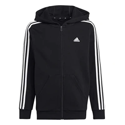 Immagine di adidas Performance Felpa con zip per bambini, Taglia: 128, Schwarz weiß