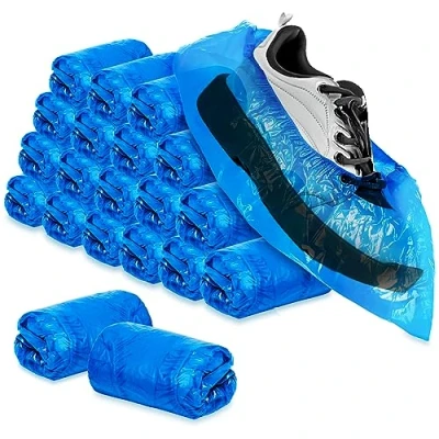 Immagine di com four® 200x Copriscarpe USA e Getta di Alta qualità, 5 g per Copriscarpa Calzari in Plastica Scarpa Impermeabile Monouso, Taglia Unica