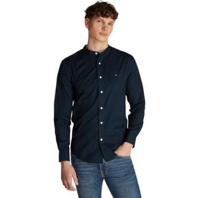 Immagine di Tommy Hilfiger FLEX Solid Shirt Camicia, Uomo, Taglia: Small, Desert sky