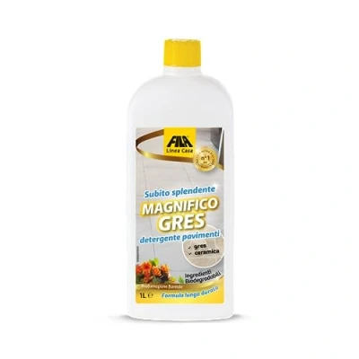 Immagine di FILA Surface Care Solutions, MAGNIFICO GRES, Detergente Adatto per Pavimento in Gres Porcellanato Effetto Legno, Detersivo Profumato Pavimenti , 1L