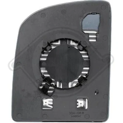 Immagine di Specchio retrovisore esterno Diederichs 2282226 Dx convesso, termico MAN: TGE Furgonato
