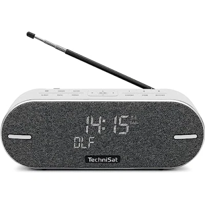 Immagine di TechniSat DIGITRADIO BT 2 Radio da tavolo DAB+, FM Bluetooth, Grigio luminescente