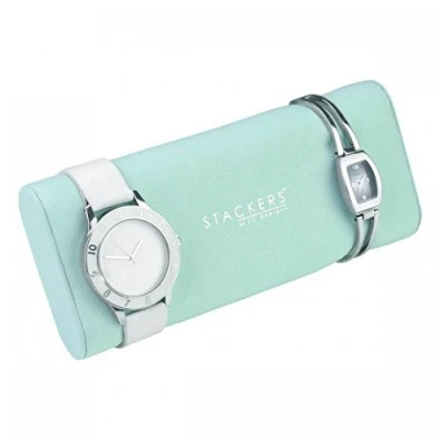 Immagine di STACKERS ACCESSORY, cuscinetto per braccialetto/orologio scatole di gioielli Stacker Dove Grey/Mint Green