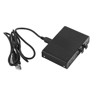 Immagine di scheda audio USB, adattatore di uscita SPDIF digitale ottico esterno per PC, plug and play a 6 canali senza driver necessari