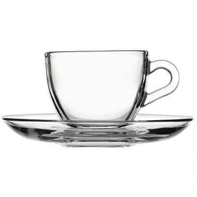 Immagine di Pasabahce 12 pezzi set con 6 tazzine per espresso e piattini Basic (max. 80 ml)