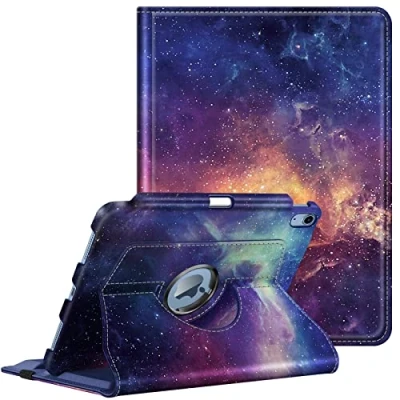 Immagine di FINTIE Rotating Custodia per iPad 10ª Generazione 10.9&quot; 2022 con Pencil Holder, 360 Gradi di Girevole Cover Case Auto Sveglia/Sonno, Galaxy