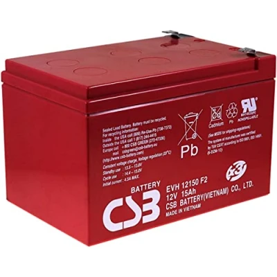 Immagine di Batteria al piombo CSB: EVH12150 12V 15Ah resistente all&#039; impiego ciclico