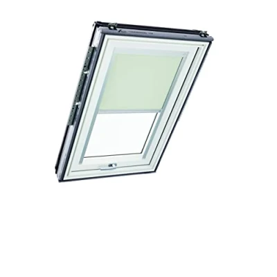 Immagine di Tenda Oscurante Roto ZRV e Coprente Guide di Scorrimento Laterali Argento per Finestre da Tetto delle Serie R6/R8, i8 Classic 64/84 con Dimensioni 074/118 07/11 Beige Chiaro