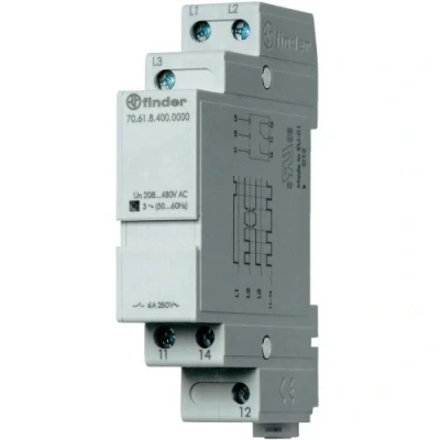 Immagine di Relè di monitoraggio 208 480 V/AC 1 scambio Finder 70.61.8.400.0000 pz.
