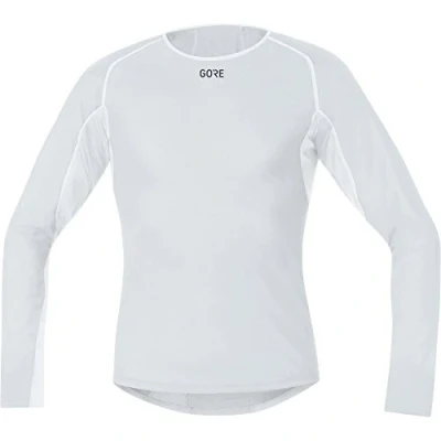 Immagine di GOREWEAR M GORE WINDSTOPPER Base Layer Thermo Maglia manica lunga, Grigio Chiaro/Bianco, XL