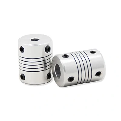 Immagine di Redrex 2 Pezzi Giunti Flessibili in Alluminio 5mm a 8mm NEMA 17 Albero Accoppiatore per Stampanti 3D RepRap o Macchina CNC