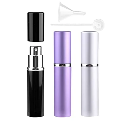 Immagine di Zingso Bottiglie da viaggio ricaricabili con nebulizzatore, 3 pezzi, 6 ml, mini flaconi spray portatili, ricaricabili, per profumo, dopobarba, vuoti, imbuto e strumento