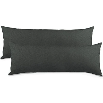 Immagine di aqua textil Federa per Cuscino Classic Line, 40 x 145 cm, in Cotone, con Chiusura Lampo, Colore: Grigio Antracite